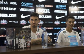 Jovens, Pedro Henrique e Pedrinho foram escolhidos para coletiva do dia