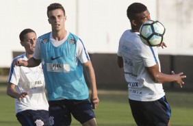 Rodrigo Figueiredo no treino desta tarde no CT Joaquim Grava