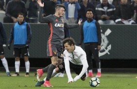 Romero  sempre caado em campo; Contra o Sport no foi diferente