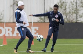 Giovanni Augusto e Warian no treino de hoje no CT
