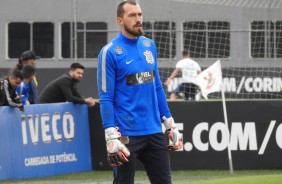 Walter foi o goleiro da equipe do Timo no primeiro tempo