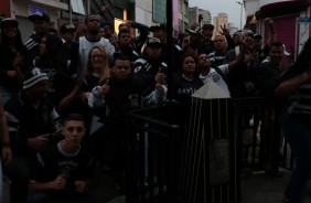 A torcida fez festa em comemorao ao aniversrio do Corinthians
