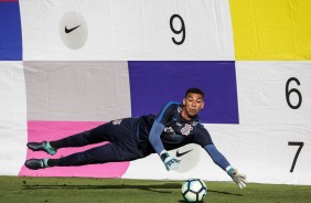 Filipe Santos, craque do sub-20, no treino de hoje