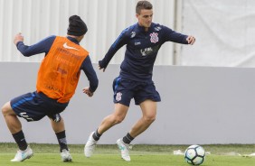 Rodrigo Figueiredo durante o treino antes da folga dupla