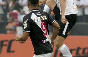 O Pablo formou a dupla de zaga ao lado de Balbuena, na partida contra o Vasco, na Arena