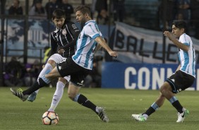 Romero em partida contra o Racing, na Argentina