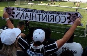 O estdio lotou o estdio para o treino de hoje