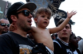 Pais e filhos lotaram a Arena no último treino antes do jogo contra o São Paulo