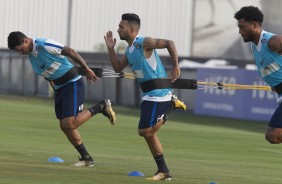 Clayson foi para o treinamento no campo, j que entrou apenas no final do segundo tempo do clssico