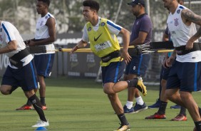 Marquinhos Gabriel treinou com o elenco reserva na reapresentação de hoje