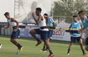 Moisés treinando durante reapresentação após o Majestoso de domingo