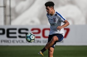 Marquinhos Gabriel no treino do Corinthians no CT Joaquim Grava