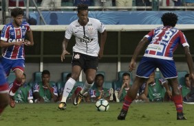 O atacante J durante partida contra o Bahia, na Arena Fonte Nova