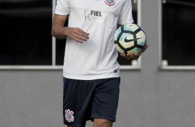 Camacho treinando no CT Joaquim Grava para enfrentar o Grêmio, na Arena Corinthians