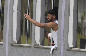 Cadê você, Vilson? O zagueiro Vilson no treinamento desta sexta-feira