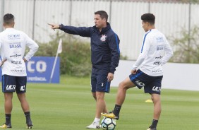 Marquinhos Gabriel e Osmar Loss durante o treino no CT