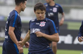 Romero durante o treino da manh deste sbado