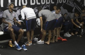 Jogadores se preparam para encarar o Botafogo no Engenhão