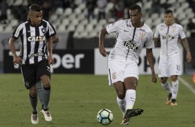 J durante a partida contra o Botafogo