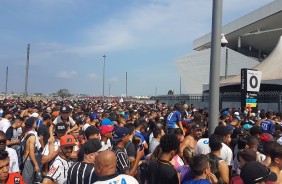 Torcedor aproveitou a oportunidade para ir à Arena Corinthians