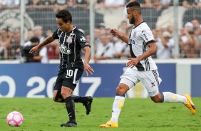 Jadson em ao na partida contra a Ponte Preta