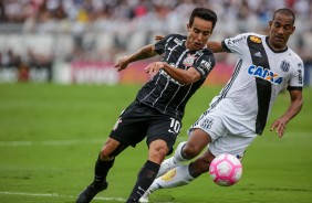 Jadson em ao na partida contra a Ponte Preta