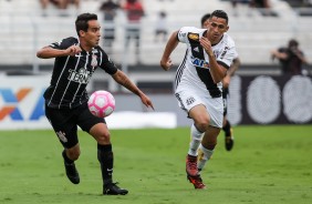 Jadson em ao na partida contra a Ponte Preta