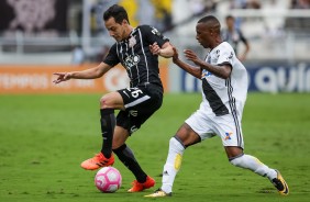 Rodriguinho em ao na partida contra a Ponte Preta