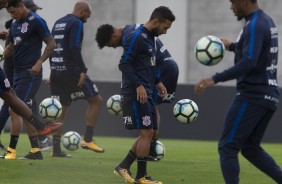 O Corinthians realizou treinamento ttico na tarde desta tera-feira