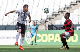 Sub-20 do Corinthians em ação em partida válida pelas quartas de finais do campeonato paulista
