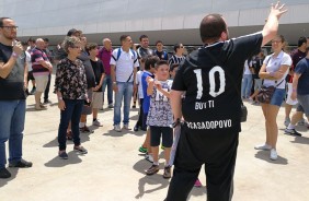 Corinthianos conheceram a fundo diferentes espaos da Arena Corinthians