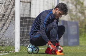Matheus Vidotto faz último treino no CT antes do dérbi de domingo
