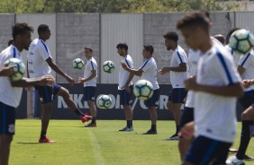 Os jogadores realizaram a ltima atividade no CT Joaquim Grava antes do drbi