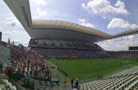 Quatro setores do estádio corinthiano foram abertos para a torcida