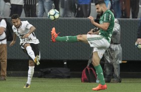 Clayson foi titular contra o Palmeiras na Arena Corinthians