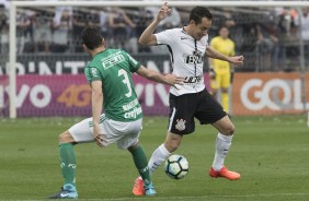 Rodriguinho foi titular no duelo diante do Palmeiras na Arena Corinthians