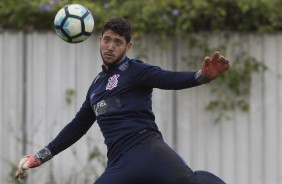 Caque Frana no treino de hoje no CT Joaquim Grava