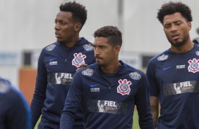 Moiss, Lo Prncipe e Kazim no treino de reapresentao aps triunfo no drbio