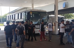 Antes de pegar estrada, organizada parou em posto de gasolina para comprar gelo