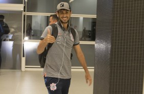 Camacho chega  Arena Corinthians para enfrentar o Palmeiras, pelo Campeonato Brasileiro