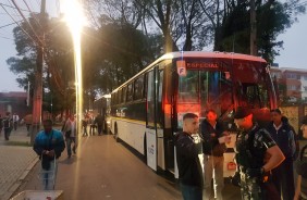 Caravana chegou  capital paranaense no incio da noite