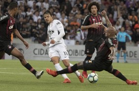 Romero durante o jogo contra o Atlético-PR, pelo returno do Brasileirão