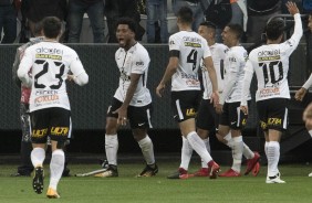 Kazim vibrou muito ao marcar o gol contra o Avaí, na Arena Corinthians