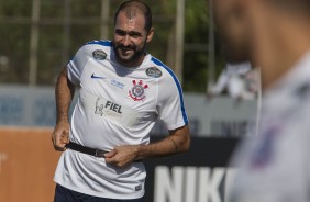 Danilo no treino desta tera-feira