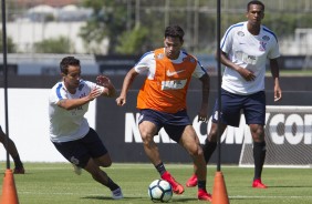 Jadson, Giovanni Augusto e J no treino desta segunda-feira j com foco no Fluminense