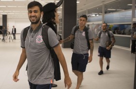 Camacho chega  Arena Corinthians para enfrentar o Fluminense
