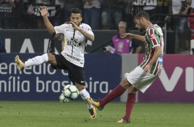 Clayson foi titular contra o Fluminense, na Arena Corinthians