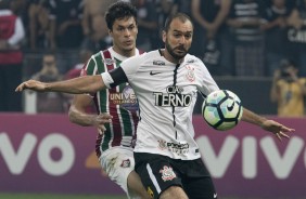 O mito Danilo entrou no finalzinho do jogo contra o Fluminense, na Arena Corinthians