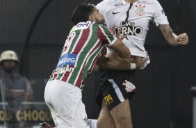 Pedro Henrique, ao lado de Pablo, foram os zagueiros do Timão contra o Fluminense