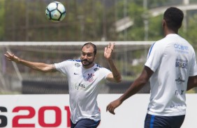 Danilo no treino desta tarde no CT Joaquim Grava